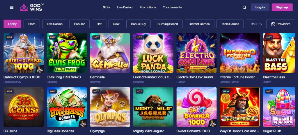 god of wins casino pokies