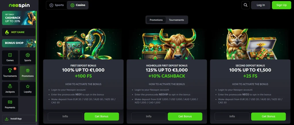neospin casino bonus neospin casino bonus